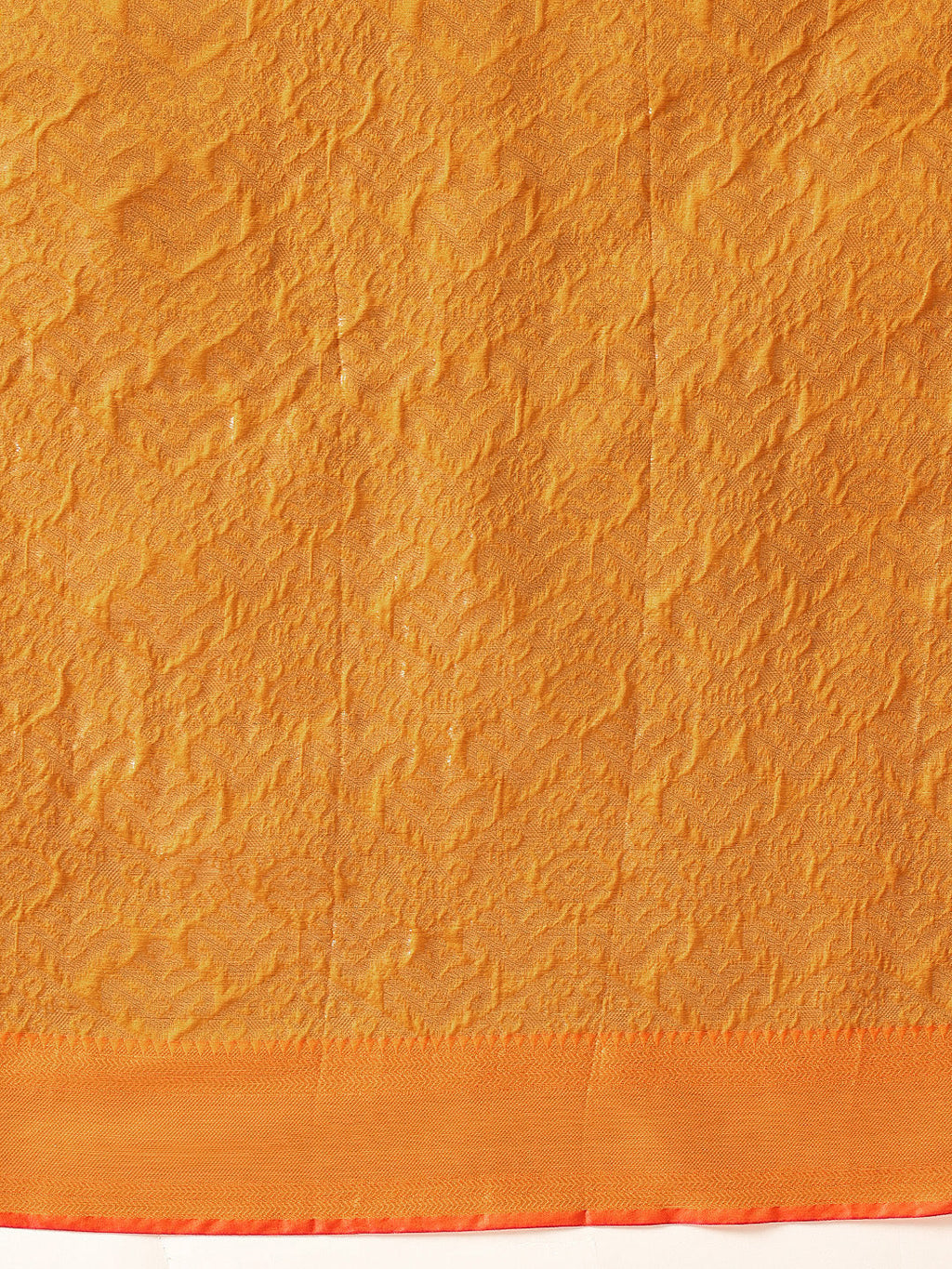 Hiral Fashion Mustard Kanjeevaram Banarasi Silk Ikkat Woven Design Saree | Grocsy