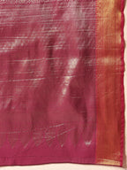 Hiral Fashion Pink Kanjeevaram Banarasi Silk Ikkat Woven Design Saree | Grocsy