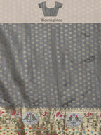 Pink Tissue Silk Woven Zari Design Geomatric Saree with Unstitched Blouse - Hiral Fashion | Grocsy
