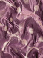 Light Pink Organza Silk Woven Zari Design Floral Saree with Unstitched Blouse - Hiral Fashion | Grocsy