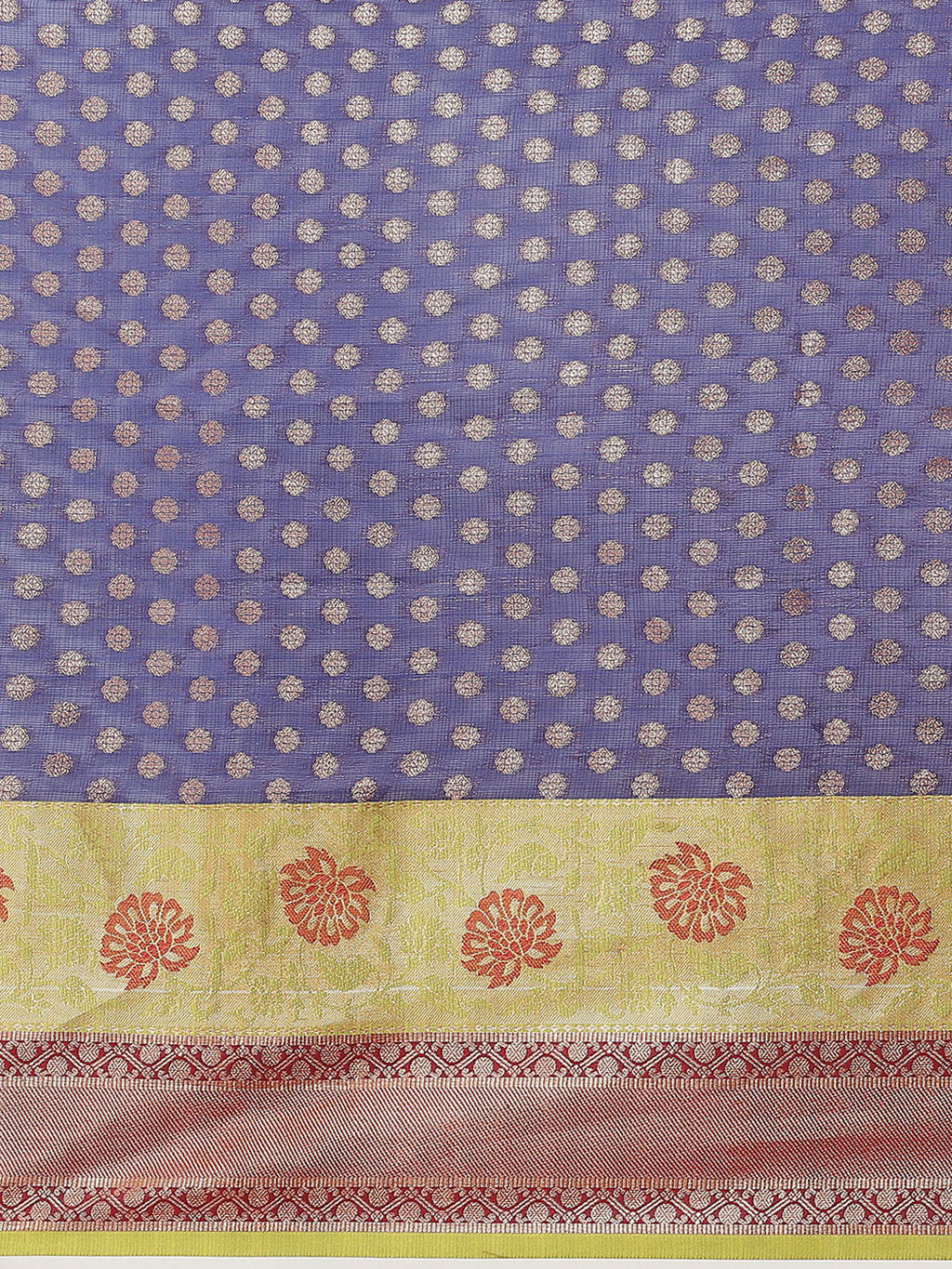 Hiral Fashion Navy Blue Kanjeevaram Art Silk Woven Design Saree | Grocsy