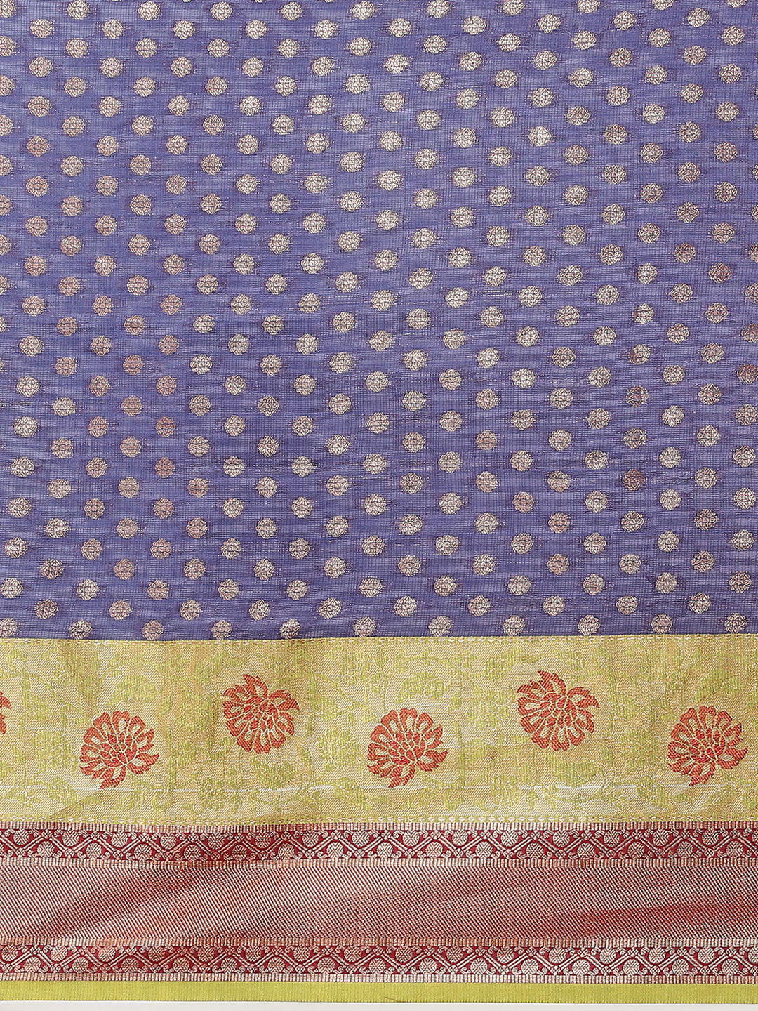 Hiral Fashion Navy Blue Kanjeevaram Art Silk Woven Design Saree | Grocsy