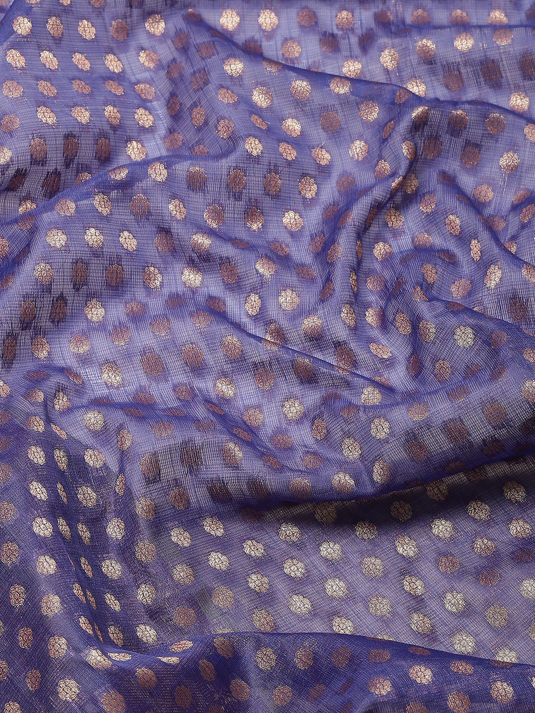 Hiral Fashion Navy Blue Kanjeevaram Art Silk Woven Design Saree | Grocsy
