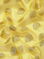 Yellow Art Silk Woven Zari Design Ethnic Motifs Saree with Unstitched Blouse - Hiral Fashion | Grocsy