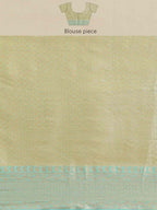 Hiral Fashion Beige Kanjeevaram Art Silk Floral Woven Design Saree | Grocsy
