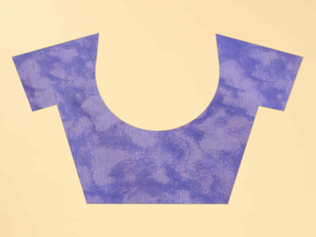 Purple Cotton Blend Dyed Tie and Dye Saree with Unstitched Blouse - Hiral Fashion | Grocsy