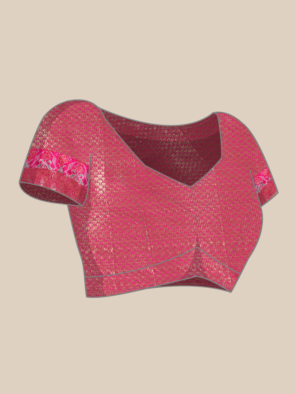 Yellow Banarasi Silk Woven Zari Design Checked Saree with Unstitched Blouse - Hiral Fashion | Grocsy