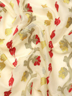 Gray Pure Cotton Woven Zari Design Floral Saree with Unstitched Blouse - Hiral Fashion | Grocsy