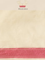 Pink Pure Cotton Woven Zari Design Floral Saree with Unstitched Blouse - Hiral Fashion | Grocsy