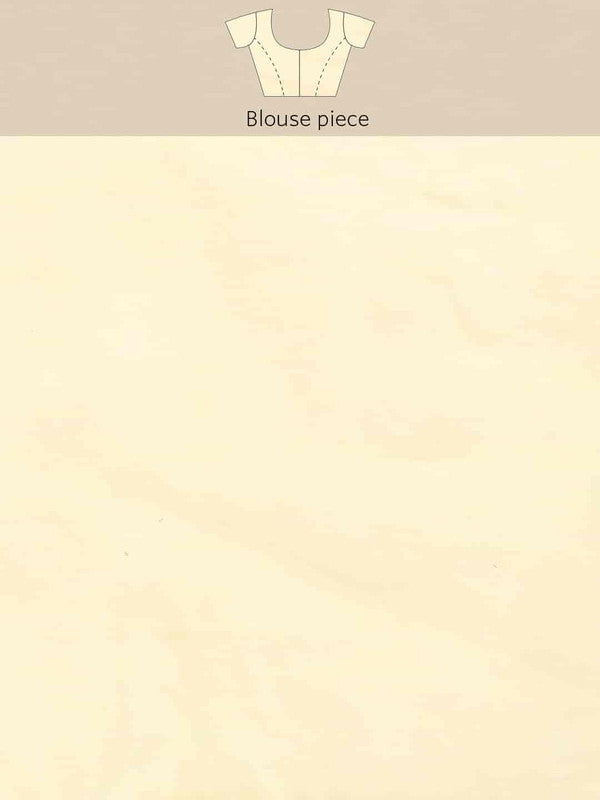Beige Pure Cotton Woven Zari Design Paisley Saree with Unstitched Blouse - Hiral Fashion | Grocsy