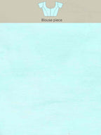 Turquoise Pure Cotton Woven Zari Design Paisley Saree with Unstitched Blouse - Hiral Fashion | Grocsy