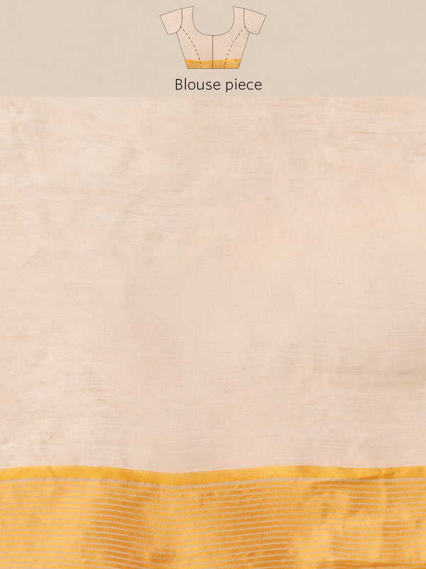 Multicolor Pure Cotton Woven Zari Design Geomatric Saree with Unstitched Blouse - Hiral Fashion | Grocsy