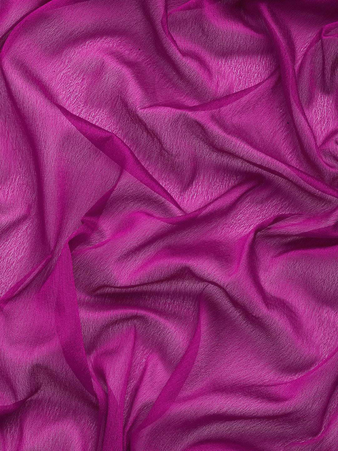 Purple Pure Viscose Chinon Zari Woven Solid Saree with Unstitched Blouse - Hiral Fashion | Grocsy