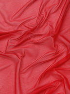 Red Pure Viscose Chinon Zari Woven Solid Saree with Unstitched Blouse - Hiral Fashion | Grocsy