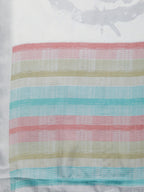 Gray Silk Blend Printed Abstract Saree with Unstitched Blouse - Hiral Fashion | Grocsy