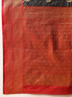 Hiral Fashion Grey Kanjeevaram Silk Woven Design Saree | Grocsy