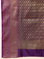 Hiral Fashion Pink Kanjeevaram Silk Woven Design Saree | Grocsy