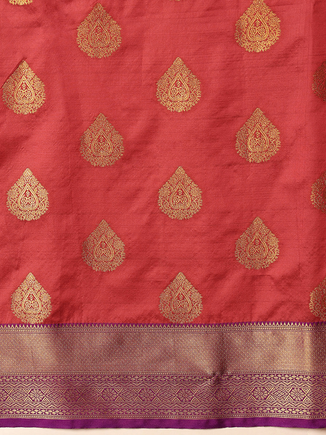 Hiral Fashion Red Kanjeevaram Silk Woven Design Saree | Grocsy