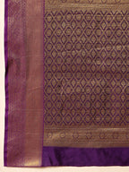 Hiral Fashion Red Kanjeevaram Silk Woven Design Saree | Grocsy