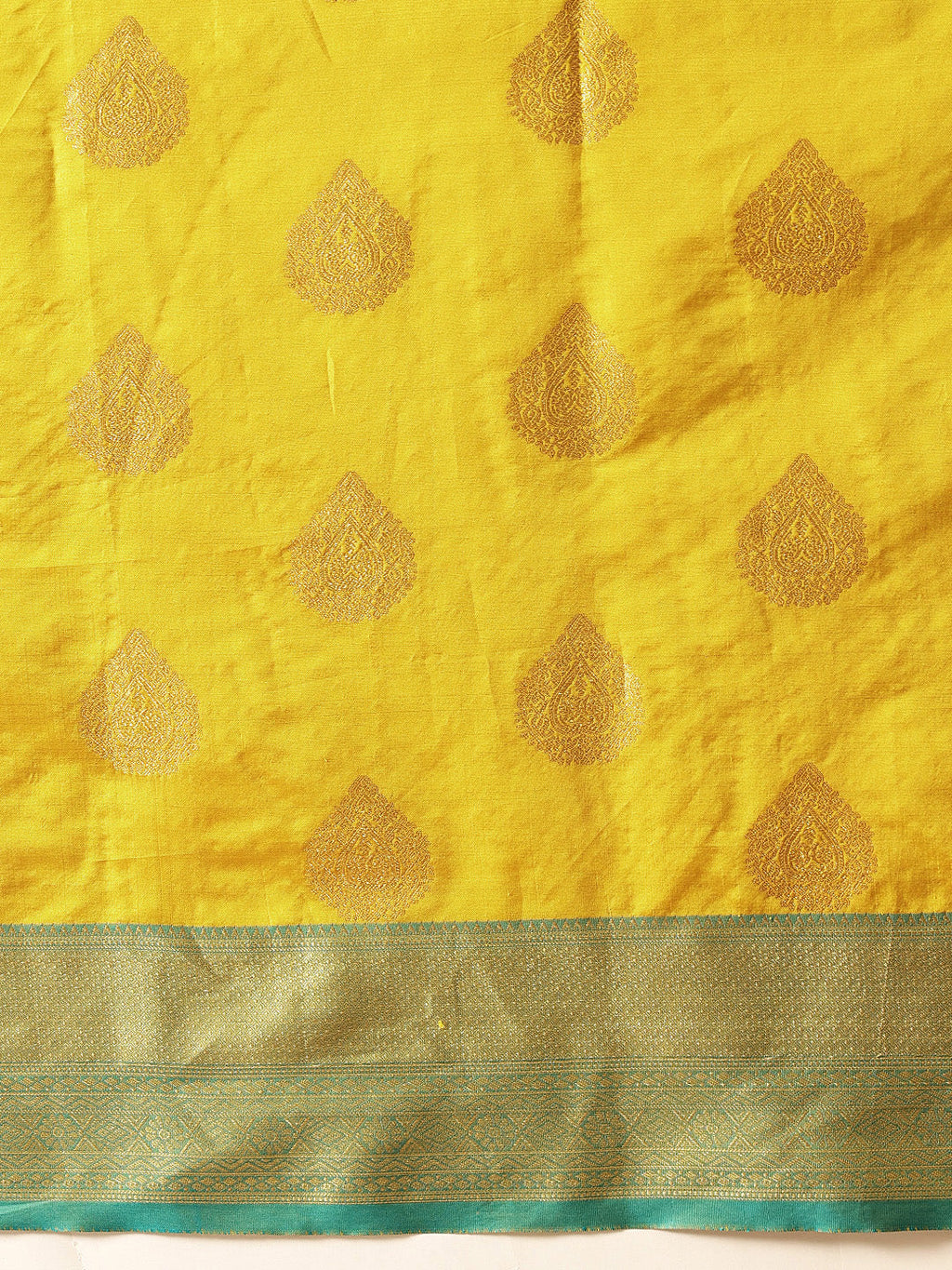 Hiral Fashion Yellow Kanjeevaram Silk Woven Design Saree | Grocsy
