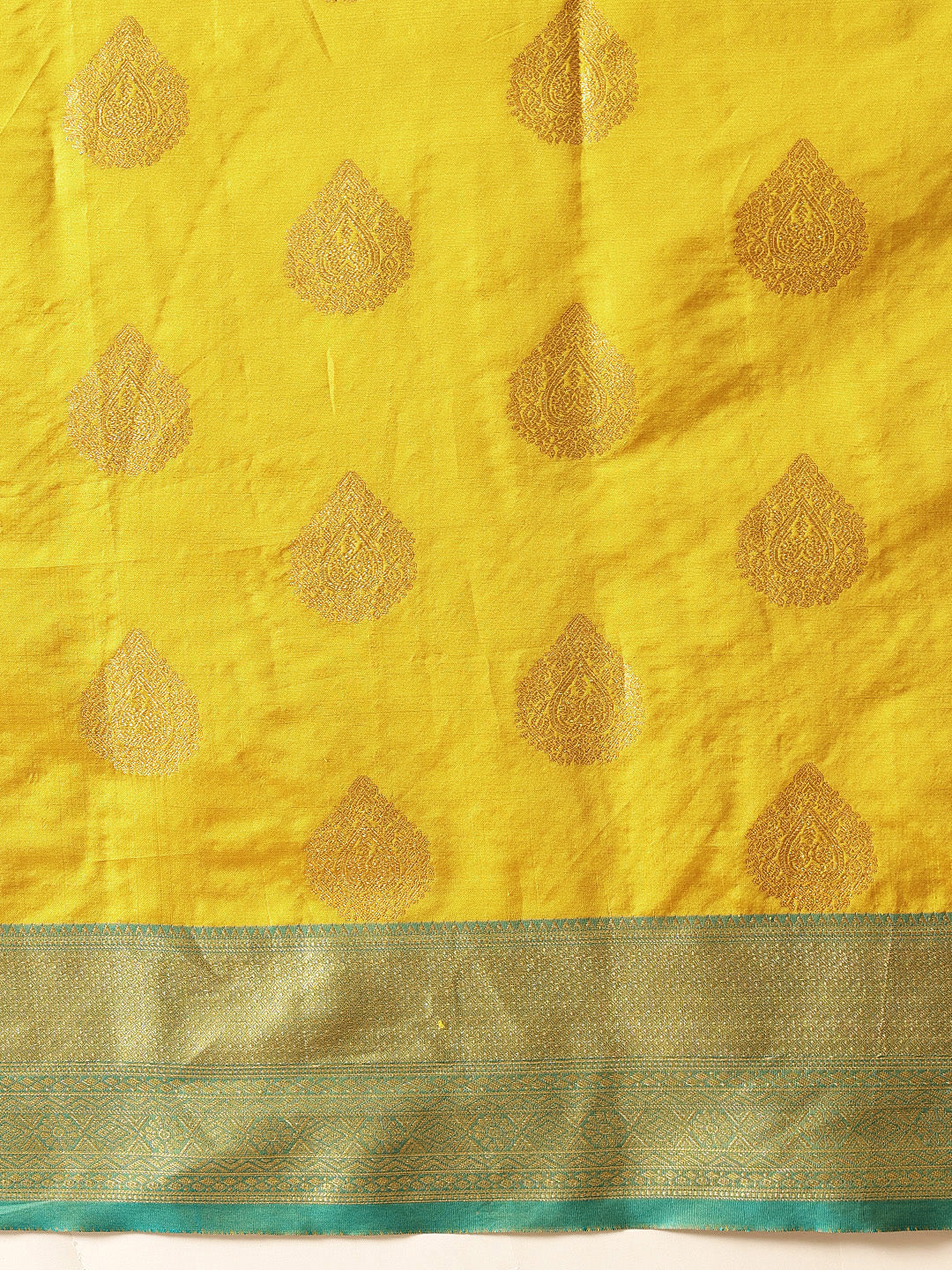 Hiral Fashion Yellow Kanjeevaram Silk Woven Design Saree | Grocsy
