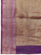 Hiral Fashion Pink Kanjeevaram Silk Woven Design Saree | Grocsy
