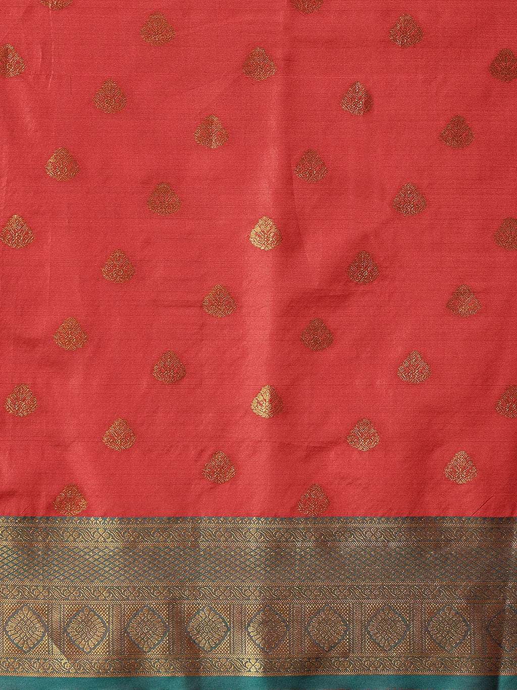 Hiral Fashion Red Kanjeevaram Silk Woven Design Saree | Grocsy