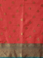 Hiral Fashion Red Kanjeevaram Silk Woven Design Saree | Grocsy