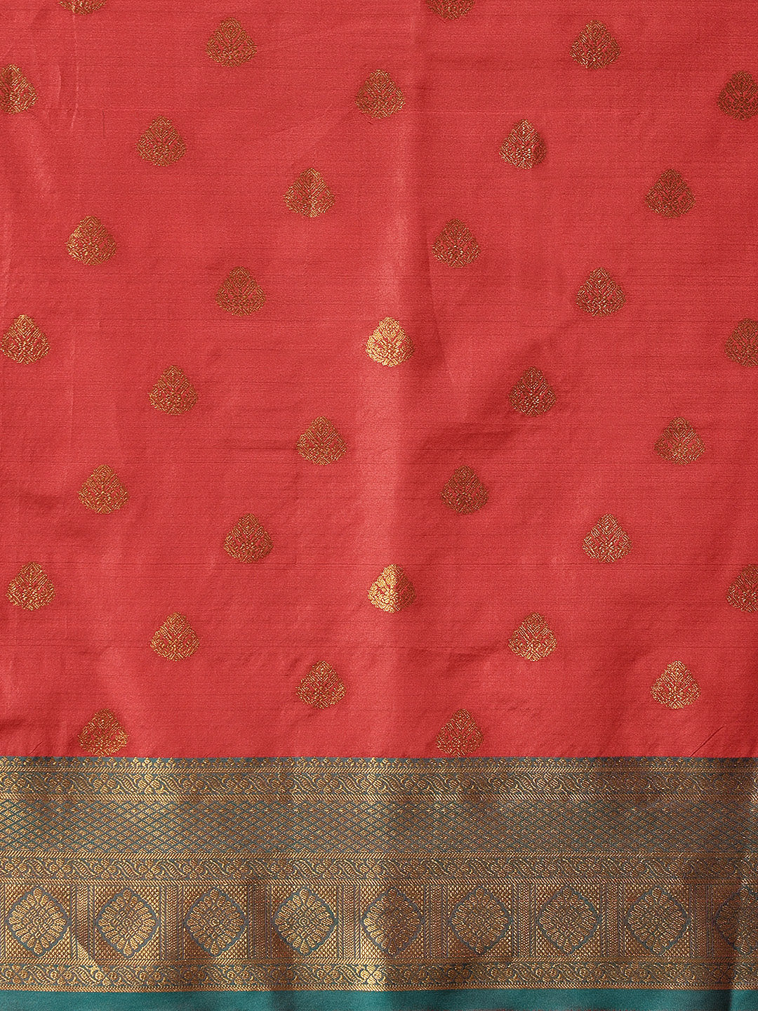 Hiral Fashion Red Kanjeevaram Silk Woven Design Saree | Grocsy