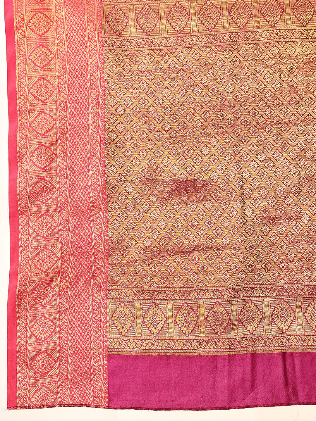 Hiral Fashion Teal Kanjeevaram Silk Woven Design Saree | Grocsy