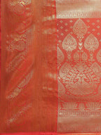 Purple Art Silk Woven Zari Design Floral Saree with Unstitched Blouse - Hiral Fashion | Grocsy