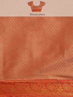 Purple Art Silk Woven Zari Design Floral Saree with Unstitched Blouse - Hiral Fashion | Grocsy