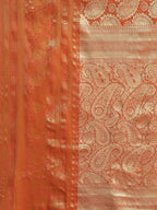 Yellow Art Silk Woven Zari Design Floral Saree with Unstitched Blouse - Hiral Fashion | Grocsy