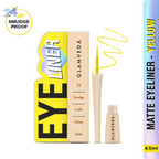 Glamveda Super Matte Liquid Intense Eyeliner - Yellow | Grocsy
