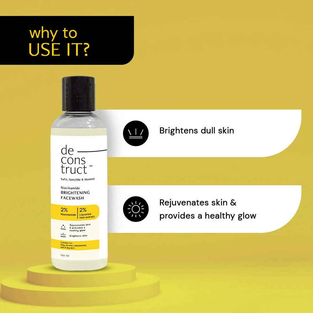 Deconstruct Niacinamide Brightening Face Wash | Grocsy