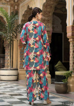 Women's Casual Fashionable Multi Muslin co-ord set - Rooh | Grocsy