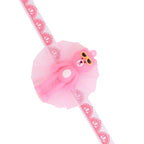 trueBrowns X Voylla Adorable Pink Teddy Bear Rakhi With Roli Chaawal Pack | Grocsy
