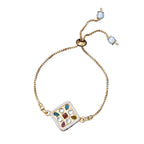 trueBrowns X Voylla CZ Embellished Gold Toned Bracelet Style Rakhi | Grocsy