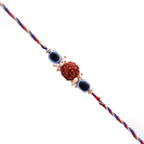 trueBrowns X Voylla Evil Eye Beaded Rakhi Embellished With Rudraksha | Grocsy