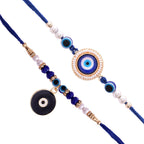 trueBrowns X Voylla Set of 2 Evil Eye Motif Rakhis | Grocsy
