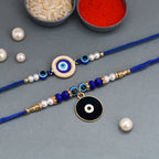 trueBrowns X Voylla Set of 2 Evil Eye Motif Rakhis | Grocsy