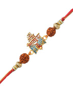 trueBrowns X Voylla Set Of 3 Auspicious Rudraksha Studded Rakhis | Grocsy