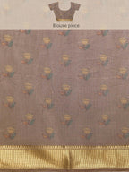 Multicolor Cotton Blend Printed Kalamkari Saree with Unstitched Blouse - Hiral Fashion | Grocsy