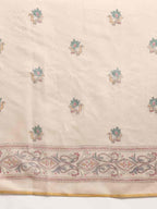 Multicolor Cotton Blend Printed Kalamkari Saree with Unstitched Blouse - Hiral Fashion | Grocsy
