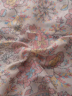 Multicolor Cotton Blend Printed Kalamkari Saree with Unstitched Blouse - Hiral Fashion | Grocsy