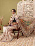 Beige Cotton Blend Printed Madhubani Saree with Unstitched Blouse - Hiral Fashion | Grocsy