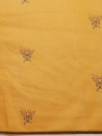 Hiral Fashion Yellow Chanderi Cotton Blend Animal Digital Print Saree | Grocsy