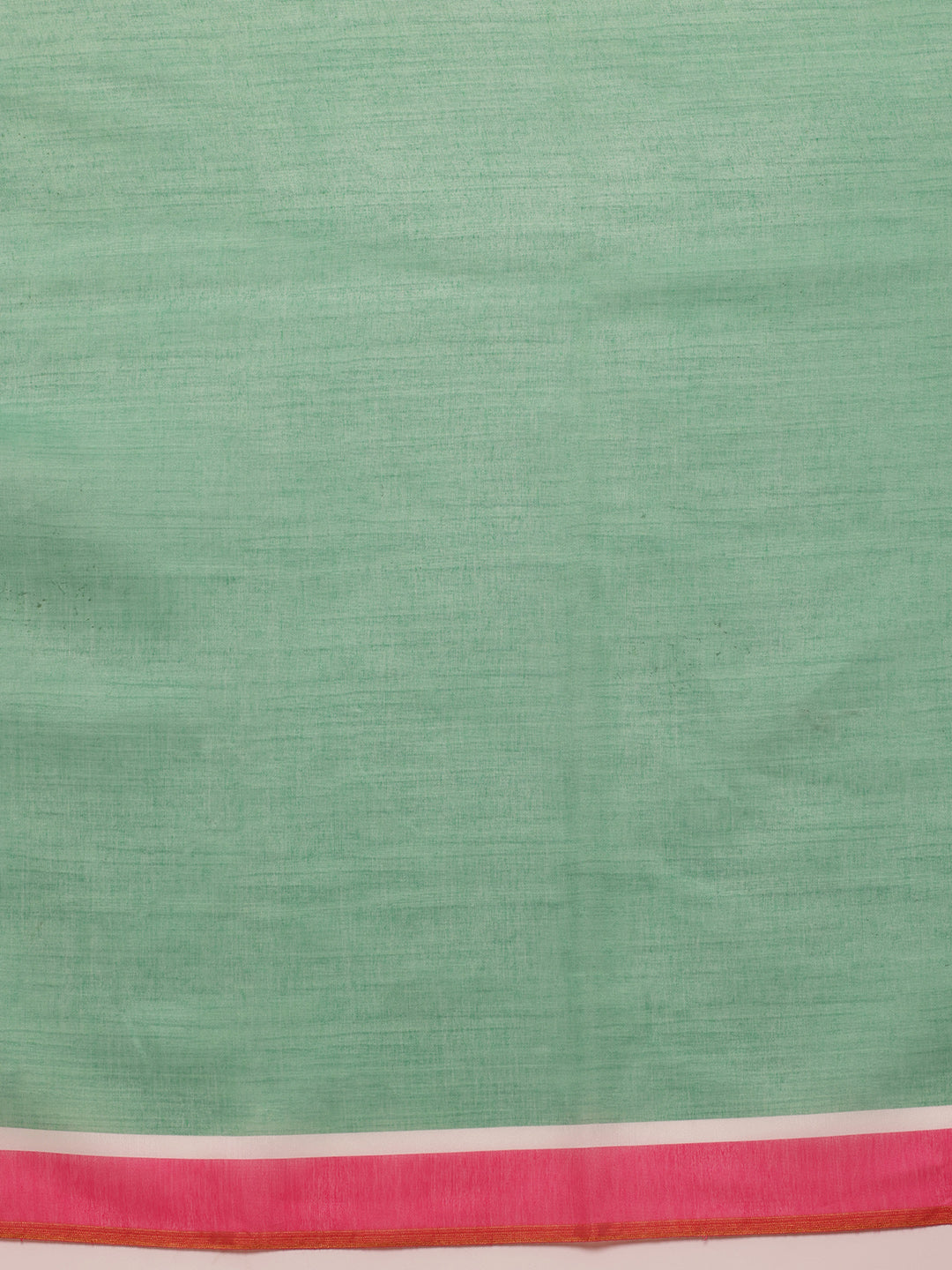 Hiral Fashion Green Chanderi Cotton Blend Floral Digital Print Saree | Grocsy