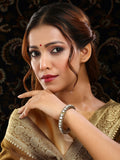 Ruby Raang 22k Gold Polished Kundan Bracelet | Grocsy