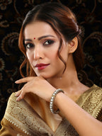 Ruby Raang 22k Gold Polished Kundan Bracelet | Grocsy